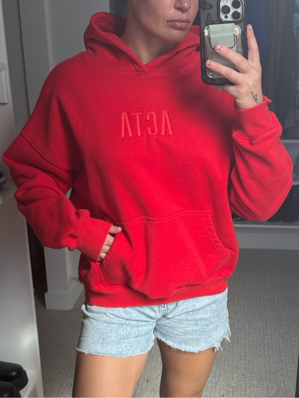 ACTA Wear Essential Hoodie Women's Red -new